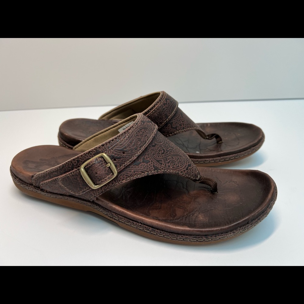 L.L. Bean Embossed Leather Sandals